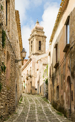 Gasse Erice Sizilien 