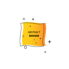 Geometric banners. Promo labels. Vector geometric shapes for advertising