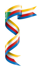 Comoros flag, vector illustration on a white background