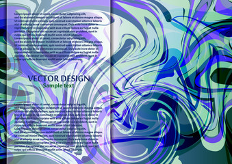 Bright modern abstract vector background of curves lines for your design.