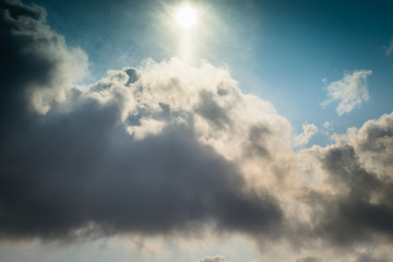 Blue skies sky, clean weather, time lapse blue nice sky. Clouds and sky timelapse, White Clouds Blue Sky, Flight over clouds, loop-able, cloudscape, day.