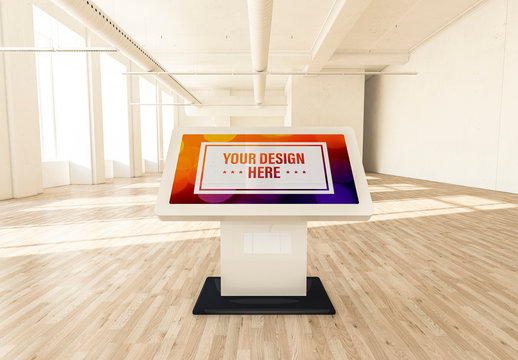 Touch Screen Digital Signage Mockup