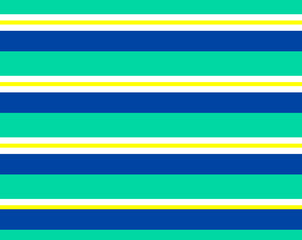 Horizonal green blue yellow striped background