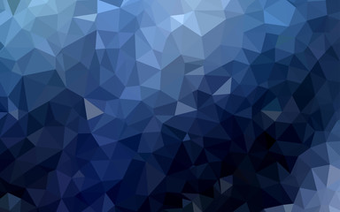 Dark BLUE vector triangle mosaic template.