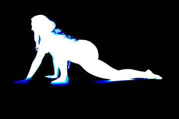 Perfil y silueta de modelo © Jorge