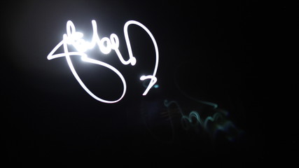 escribiendo con luz 