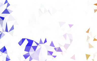 Light Pink vector abstract polygonal template.