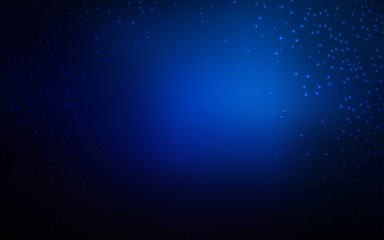 Dark BLUE vector background with astronomical stars.
