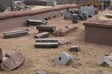 Ruins of Pumapunku or Puma Punku