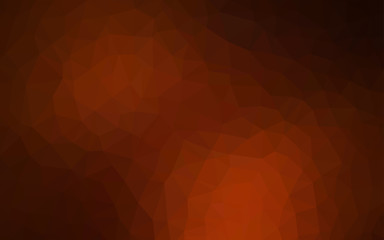 Dark Red vector low poly background.