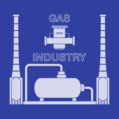 Gas processing plant. Gas filter.