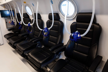 Interior of hyperbaric chamber.