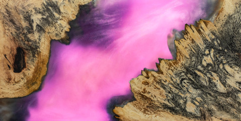 Casting epoxy resin Stabilizing burl wood abstract art background texture