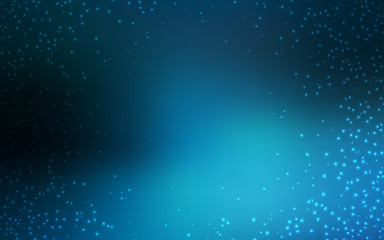 Dark BLUE vector texture with milky way stars.