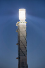 Big Tower at the Solar Power Station in Negev desert in Israel.