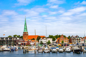 Fototapeta na wymiar Flensburg, Hafen, Deutschland 