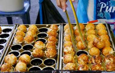 Takoyaki famous Japan food and snack