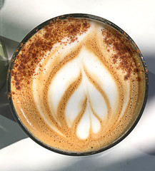Coffee latte Stylish Latte Coffee for breakfast