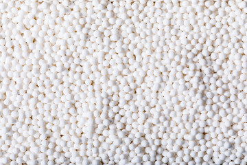 withe bowl with quinoa spheres