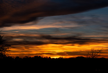 Fototapeta premium BIG SKY COLORFUL SUNSET TEXAS