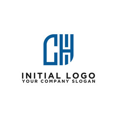 CH letters Initial icons / Monogram.- Vector inspiration logo design - Vector