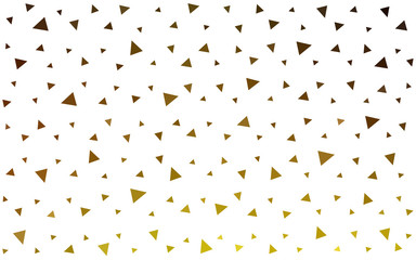 Fototapeta na wymiar Dark Yellow vector polygon abstract layout.
