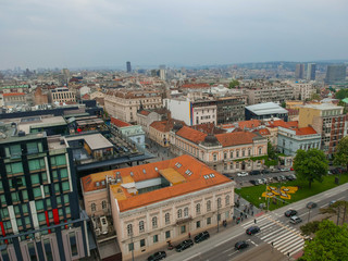 Panorama of Belgrade from above