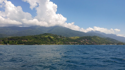Island seen by the sea