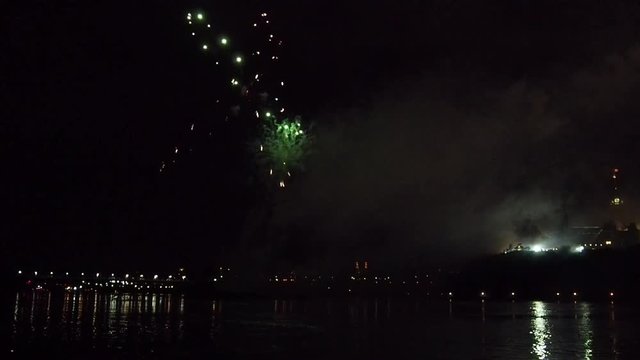Fireworks festival on Ottawa river, Canada
