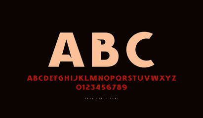 Decorative sans serif font in classic style