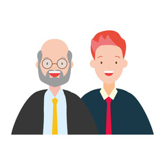 two men diversity characters