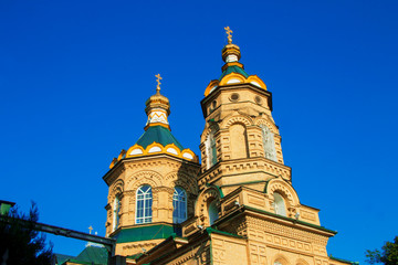 Fototapeta na wymiar Orthodox church of the Holy Righteous Lazarus outside Pyatigorsk