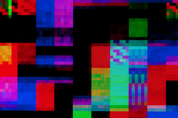 Pixel pattern of a digital glitch / Abstract background, pattern of a digital glitch.