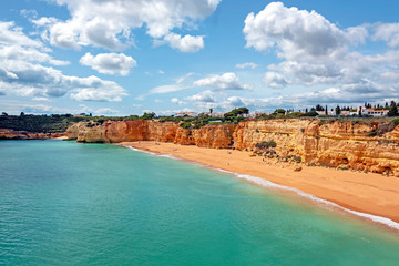 Praia Nova in Armacao de Pera in the Algarve Portugal