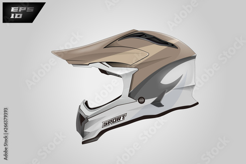 Helmet Wrap Motorcycle Design Vector 