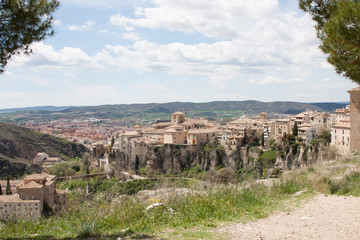 Fototapeta na wymiar Precioso paisaje de la ciudad de Cuenca, Patrimonio de la Humanidad. Imagen.