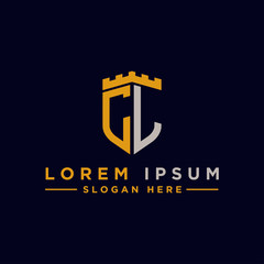 CL Design logo letter, linear style business logo design. - Vector