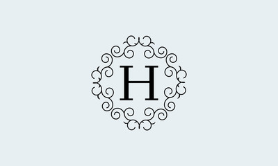 Fototapeta premium Stylish decorative monogram with a letter. Design business sign, restaurant, boutique, hotel, heraldic, jewelry. Vector illustration.