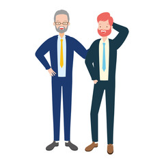 two men diversity characters