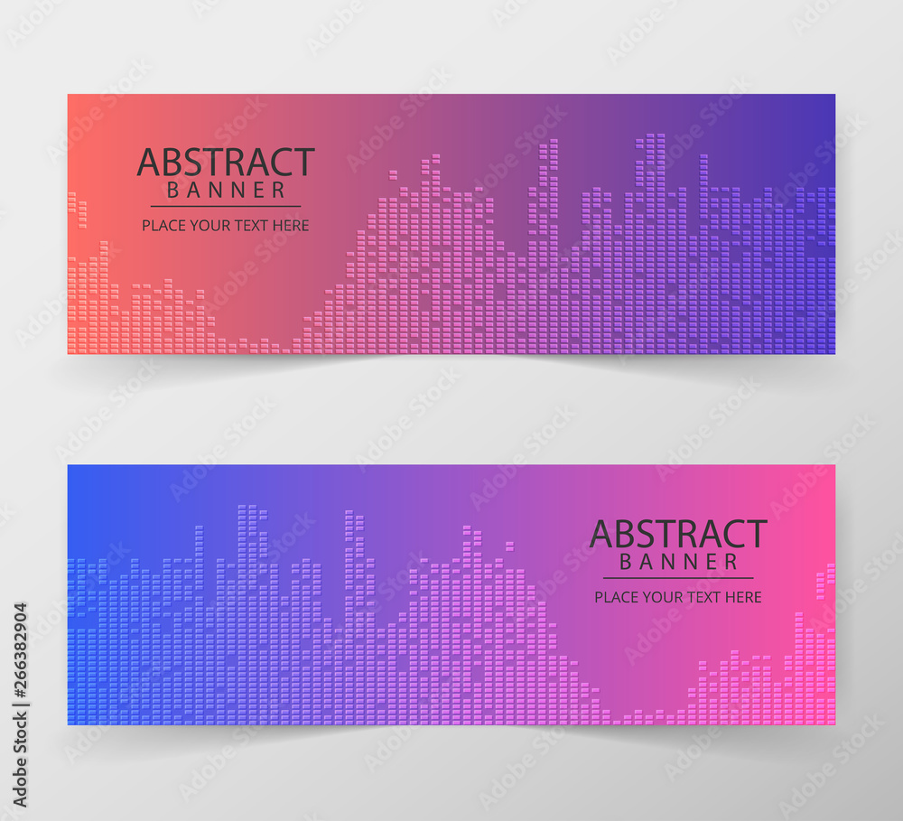 Wall mural abstract geometric web design banner template. annual report, design templates, future poster templa