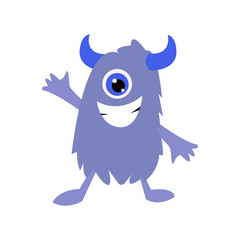 cute monsters on with white backgrounds