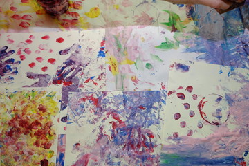 painting with kids