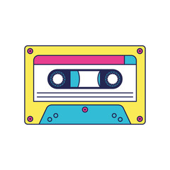 retro cassette music icon