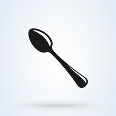 Spoon Cutlery symbol. flat style illustration