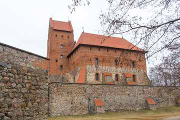 Obraz premium Tower and wall of the castle