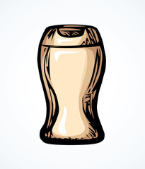Plastic bottle of shampoo. Vector drawing
