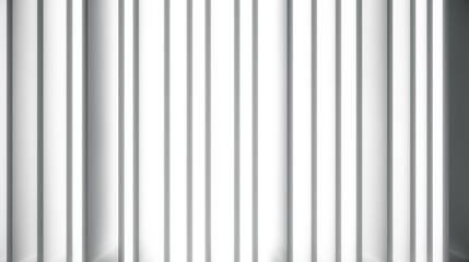 White wall with light and shadow.  Abstract dividers sun rays background. 3d Rendering