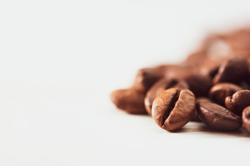 coffee beans on white background