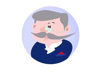 ilustracja dziadek, lord