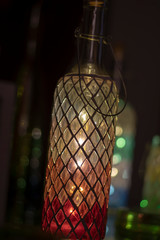 old lamp on the wall